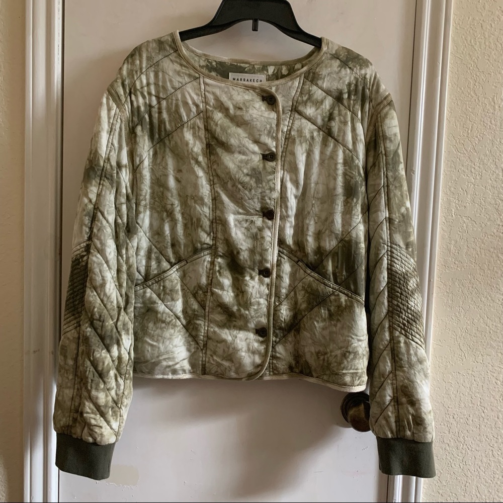 NWT Marrakech tie dye quilted jacket, size M
